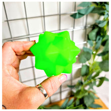 Load image into Gallery viewer, Geometric Squeaky Ball Green