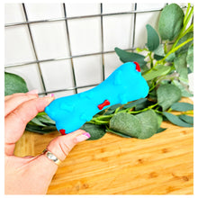Load image into Gallery viewer, Mini Squeaky Bone Blue