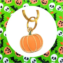 Load image into Gallery viewer, Halloween Pumpkin Tag Charm