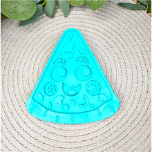 Load image into Gallery viewer, Pizza Blue Rubber Lick Mat