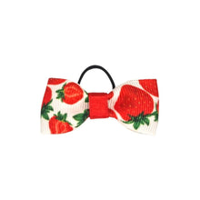 Load image into Gallery viewer, Strawberries & Cream Hair Bows