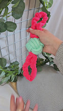 Load and play video in Gallery viewer, Stretch Tug Rope Ball - Mint & Pink