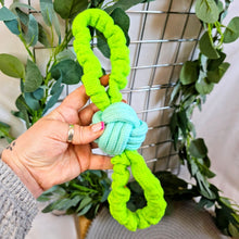 Load image into Gallery viewer, Stretch Tug Rope Ball - Mint & Green