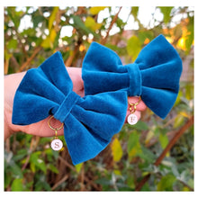 Load image into Gallery viewer, Personalised Teal Bow Tie
