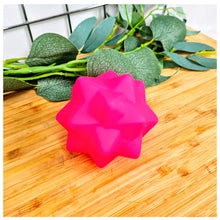 Load image into Gallery viewer, Geometric Squeaky Ball Pink
