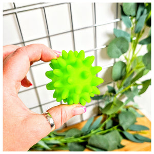 Green Spiky Squeaky Ball