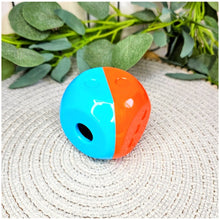 Load image into Gallery viewer, Orange &amp; Blue Treat Dispensing Enrichment Toy
