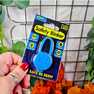 LED Dog Safety Lights - Round Blue