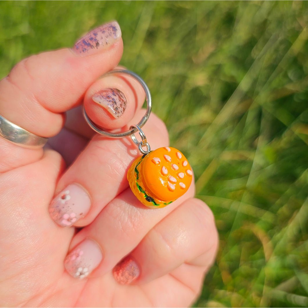 Burger Tag Charm
