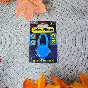 LED Dog Safety Lights - Round Blue