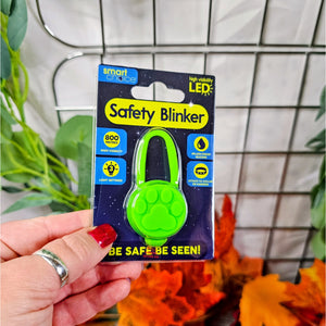 LED Dog Safety Lights - Round Green