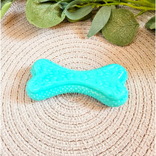 Load image into Gallery viewer, Bouncy Rubber Squeaky Bone Mint
