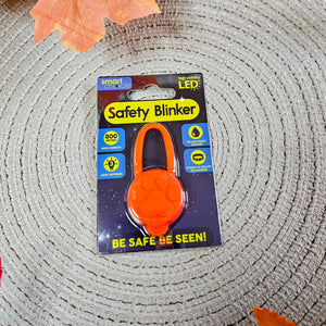LED Dog Safety Lights - Round Orange