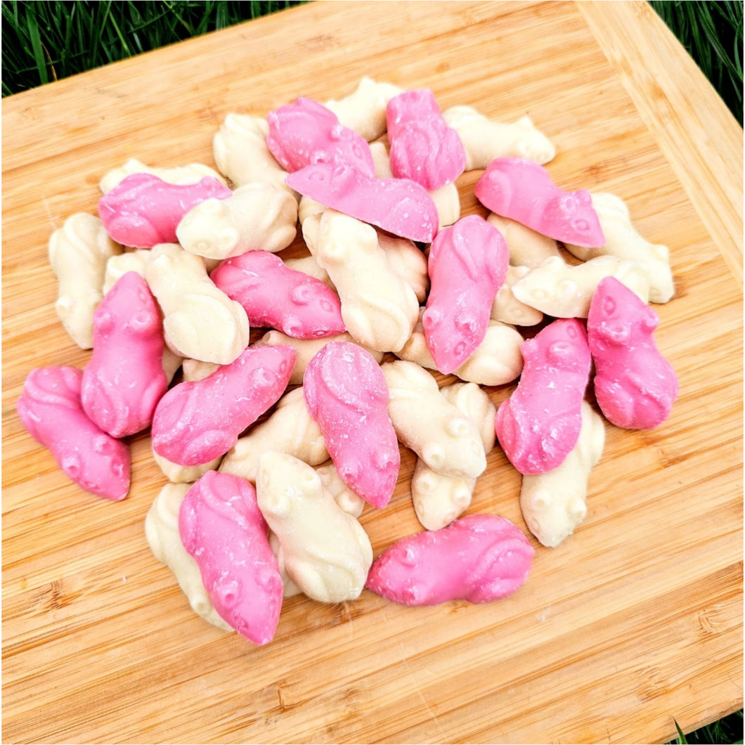 Chocolate Mice White & Pink