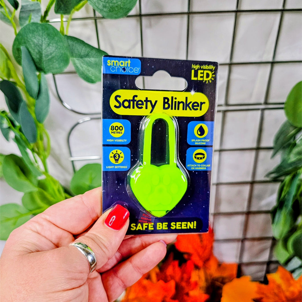 LED Dog Safety Lights - Heart Green