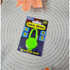 LED Dog Safety Lights - Round Green