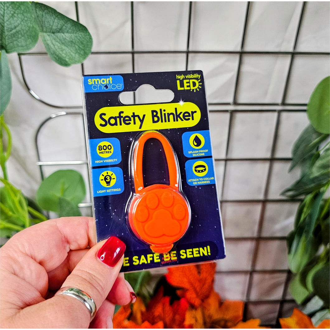 LED Dog Safety Lights - Round Orange