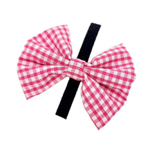 Load image into Gallery viewer, Lacey Pink Bow Tie
